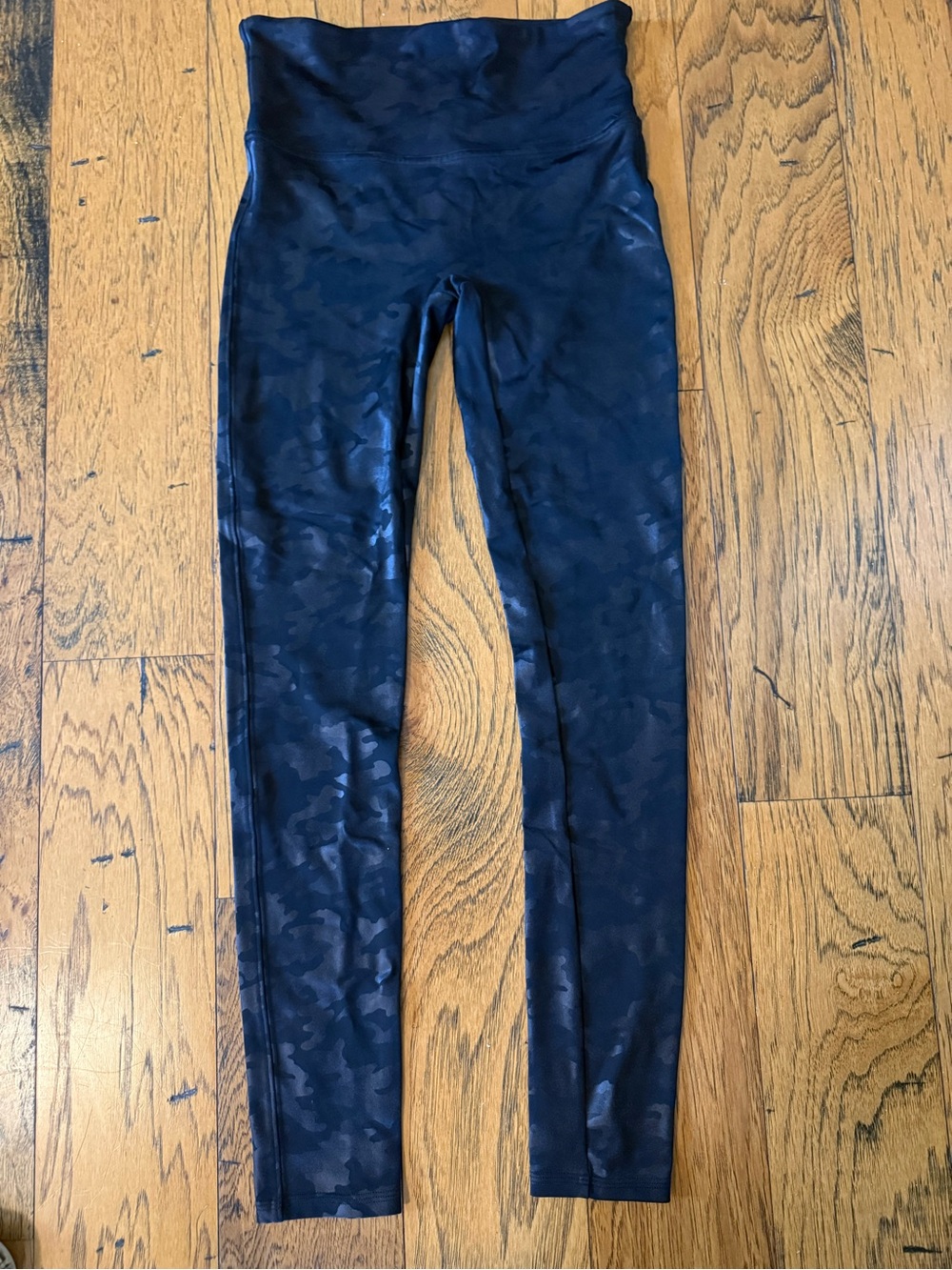 SPANX women Black Camo High-Waist Leggings